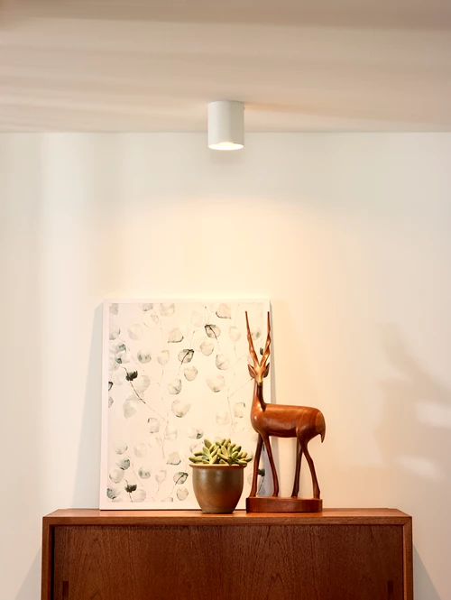 Lucide BODI - Spot plafond - Ø 8 cm - 1xGU10 - Blanc - ambiance 1